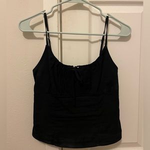 Abercrombie Black Top with a tie - XS